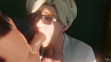 mercy sucking dick (vulpeculy, evilaudio) [overwatch]