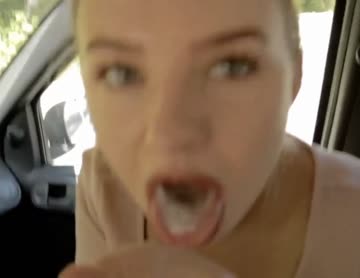 look how much cum you put in my mouth