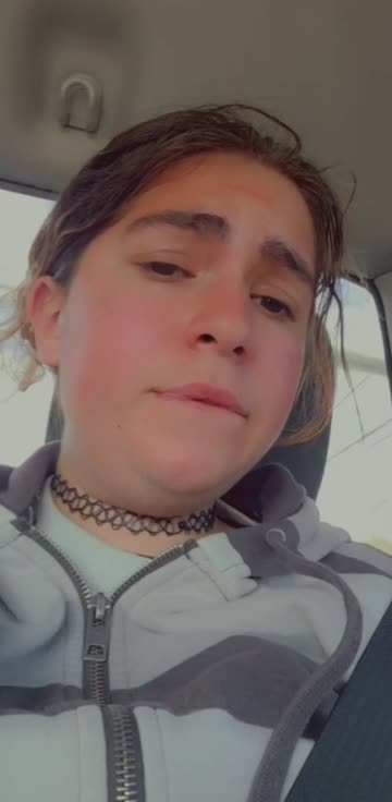 22f playing with my pussy in the back of the work truck! do you think they noticed?