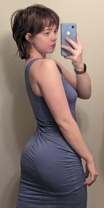 same blue dress, new haircut to go with it, what do you think? ❤️☺️ (20f)