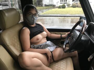 cum on a wild ride with me dear! wanna see me driving naked? check my comments below 👇