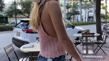 left the house without a bra again