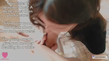 your bully barged into your home and you tried to get him to leave.. he beat you up, then your little sister took him to her room