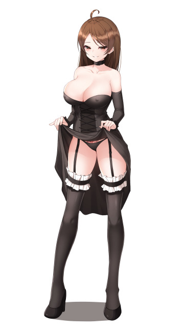 giving you a little peak under her dress seduction (maemi) [original]