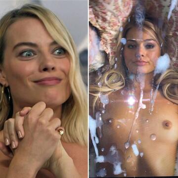 margot robbie loves to see how much i cum for her!