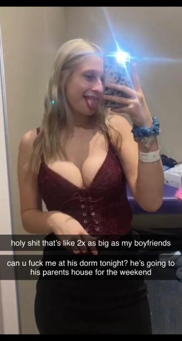 1 week into college and your gf has already became a slut