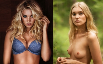 elsa with and without a push-up bra