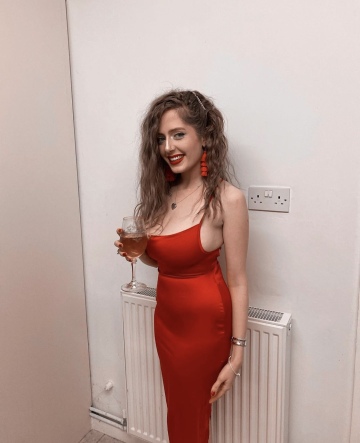 scarlet dress