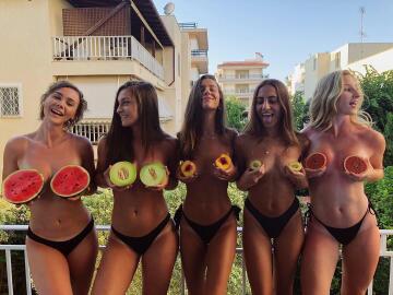 pick your favorite fruit girl ?