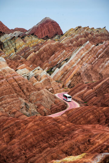 zhangye national geopark, gansu, china