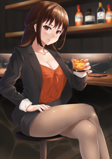 enjoying her drink [psycho pass 3]