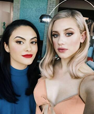 “yes, we want to do a daughter swap. lili will go with my daddy and i’ll go with hers. we see how you’ve stared at us over the years. we know you want us and we definitely want you. what do you say?” - camila mendes with lili reinhart