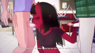 3d animation schoolgirl want double blowjob - hentai teen little dicks