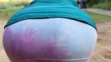 there was a bottleneck at the golf course, so i decided to have some naughty fun!