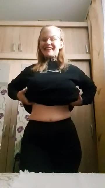 i have big glasses, well because i also have big boobs. that's logical. i guess.