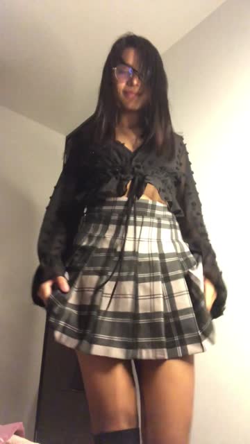 i love wearing my skirt without panties