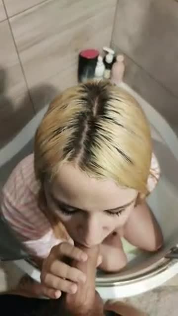 cute little brace face ❤ swallowing piss