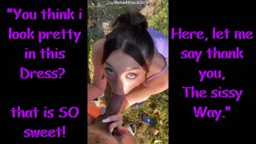 say thank you - the sissy way.