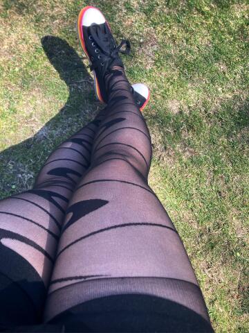 shorts were riding all the way up on campus today…more tights to show off 😘