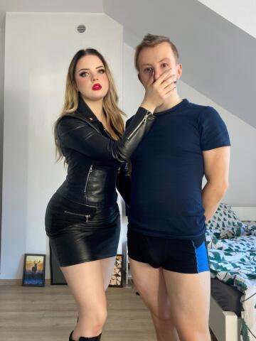 [domme] i should make him cute sissy or slut in my leather clothes ?