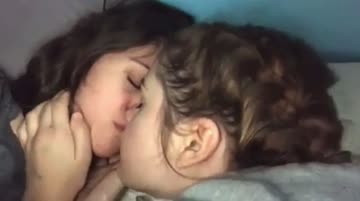 roommate friends kissing