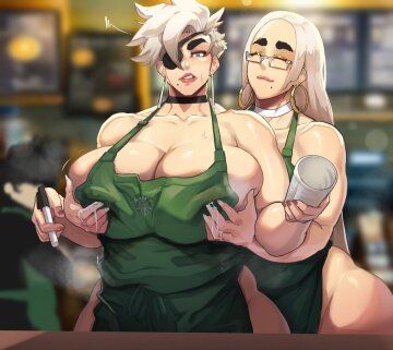 breast milk latte - 'helping with the order' (jujunaught)