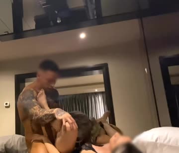 love it how she sucks my tits while getting fucked 🥰