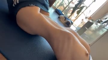 stretching my tight little body