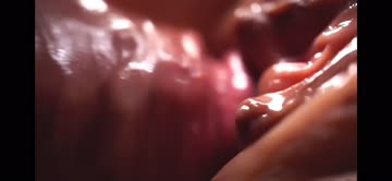 close up wet pussy penetration in slomo