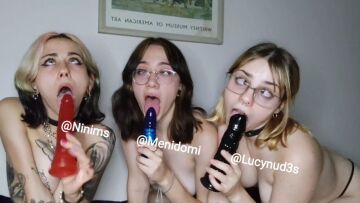 triple ahegao 😈🔥