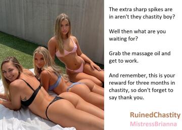 reward for chastity😈