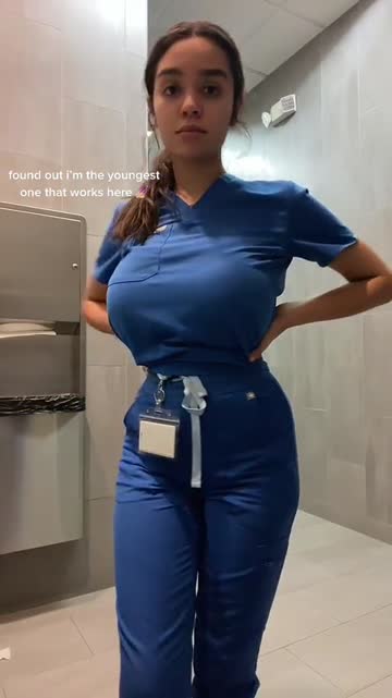 busty 22 year old in scrubs