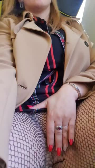this is such a selfie video from the train as i discreetly tease my pussy because i got horny.
