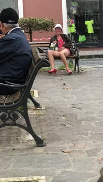 drunk lady masturbating in public