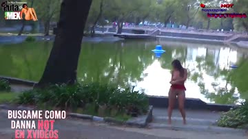 woman gets naked in public park without fear of being seen