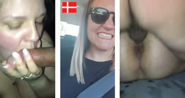grandpa and friends in their 60's enjoying danish granddaughter age 18