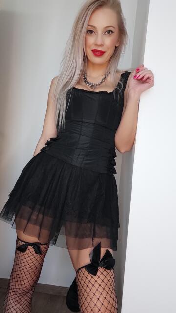 corset little black dress