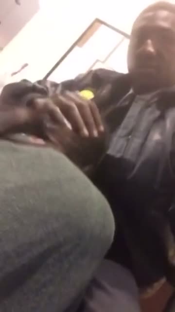 lost her apartment keys so she sucks security guard for new ones