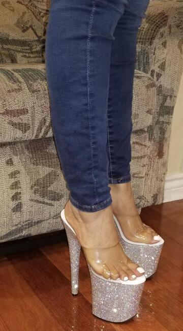 date night heels 😋 would you let me wear these out in public?