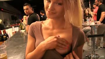staci carr shows her boobies in the bar