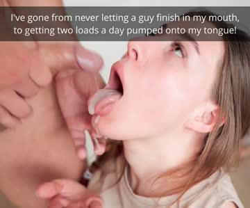 she's learning how to be a good cum slut