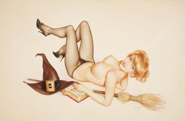 witch by alberto vargas (1963)