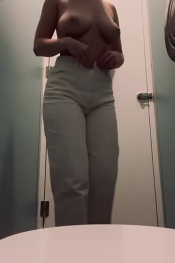 getting undressed in a dirty public toilet (f) i was very tempted to unlock the door… and go for a walk