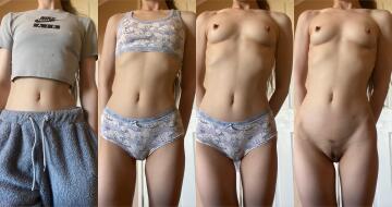 the 4 stages to naked 😉