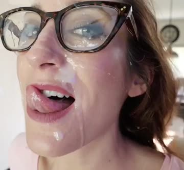 milf celebrating huge load.