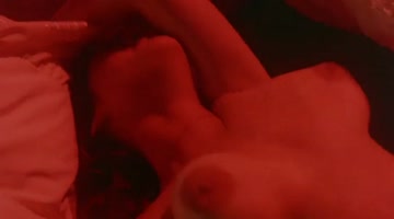 pamela mann's big tits bouncing wildly in eat at the blue fox (1983)