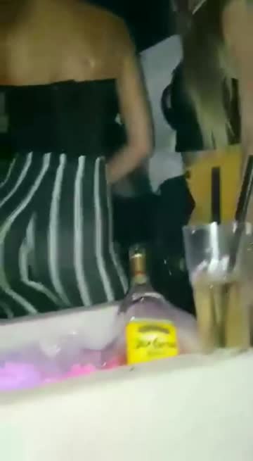 classic clip of skinny girls dancing at a nightclub