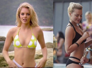 two of my favorite celebs samara weaving and margot robbie