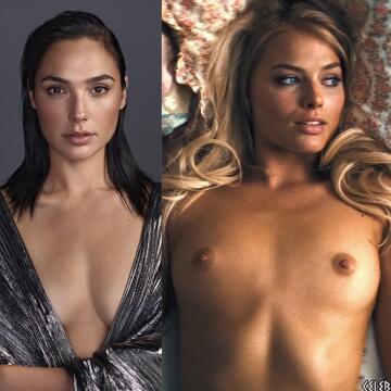 help me cum to dc queen gal gadot or margot robbie