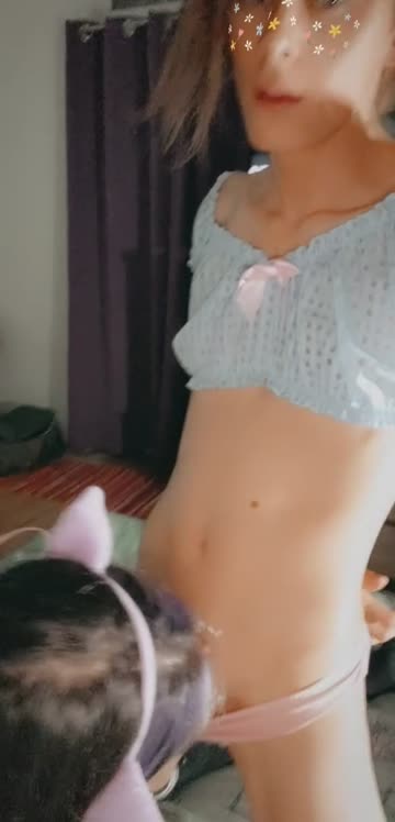 she loves sucking my gurlcock 🥵💕😋